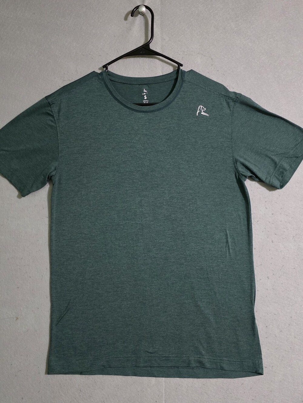 Rhoback Mens Heathered Green Blitz Tech Tee Performance Athleisure Size Small